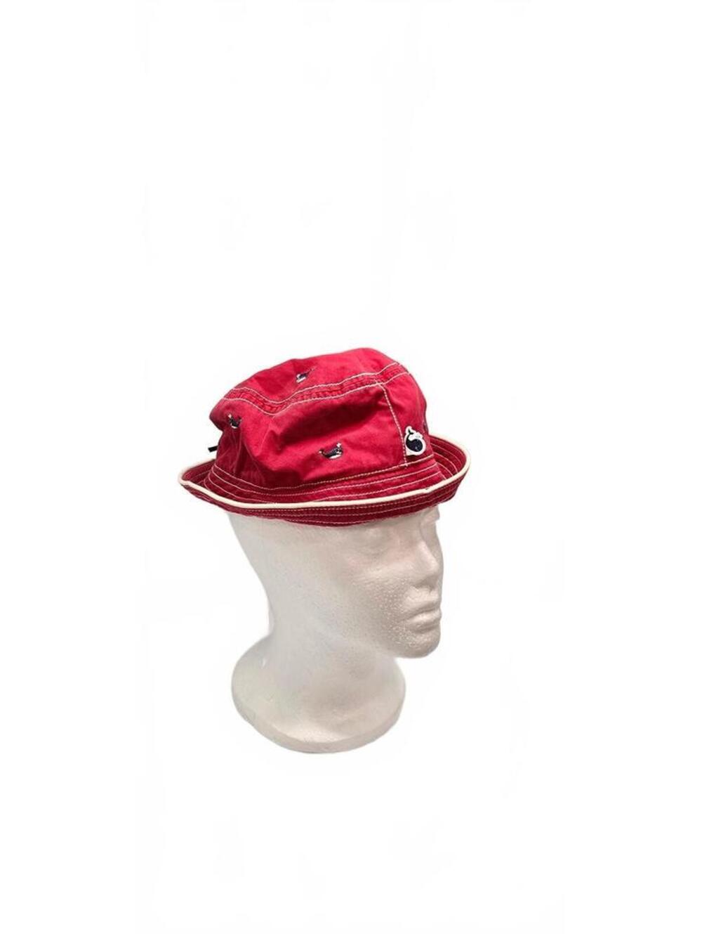 Gymboree Red Cotton Bucket Hat for Kids Small-Medium 3-4 Years